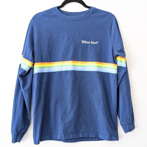 wilbur soot Other - Wilbur Soot Retro Stripe Long Sleeve Blue Small